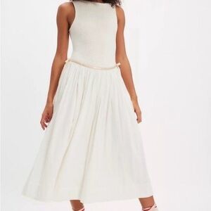 Free People Nightingale Seersucker Midi Dress